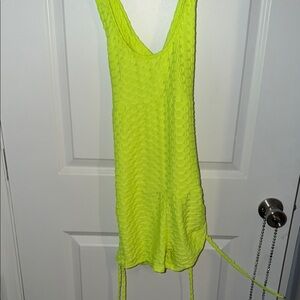 Vibrant Yellow Texture bodysuit sz small